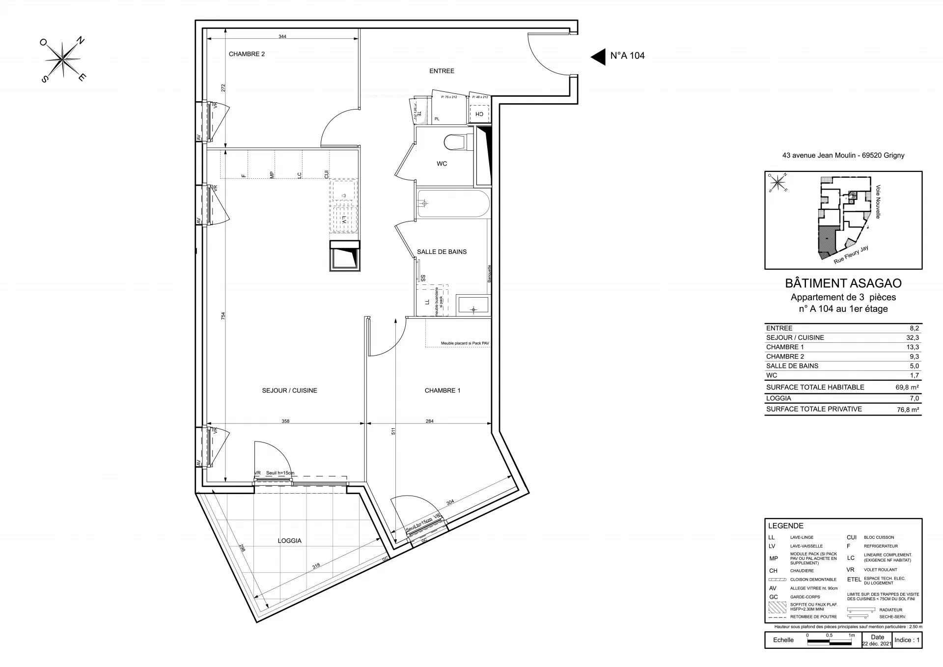 VENTE | APPARTEMENT | GRIGNY (69520)