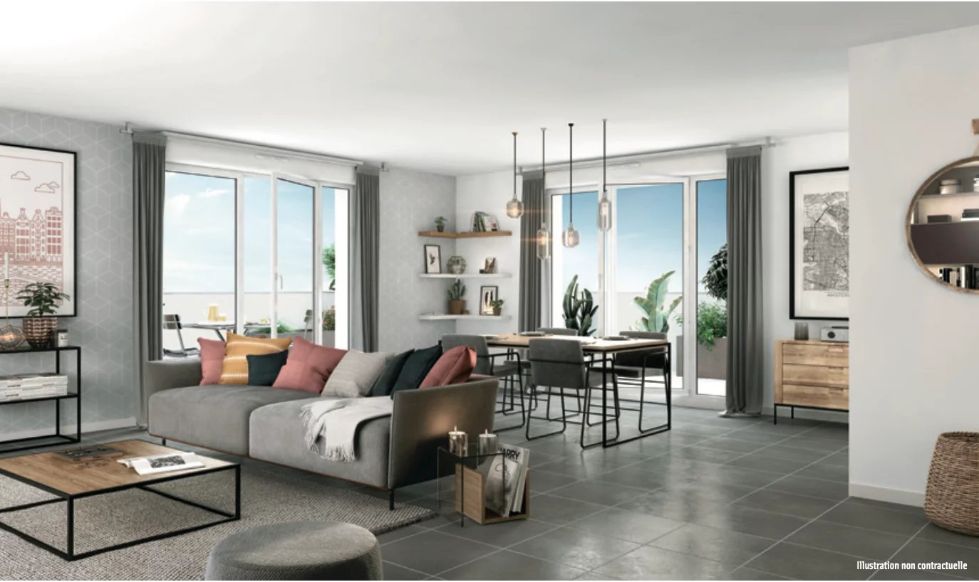 Villeurbanne – Appartement d’environ 63.85m²